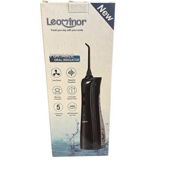 Leovivor Portable Water Pic Oral Irrigator Cordless Water Flosser Rechargeable - Picture 1 of 3